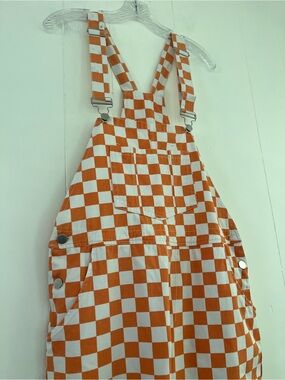 Tennessee VOLS Orange White 
Checkerboard Overalls Size Small